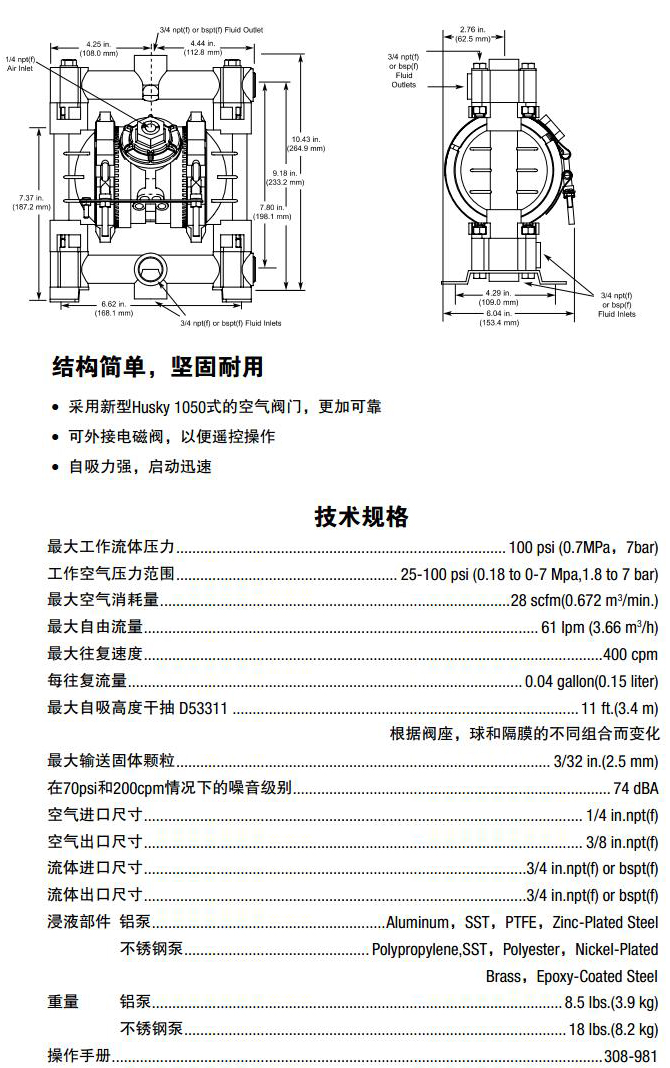 大連氣動(dòng)泵廠家哪家好